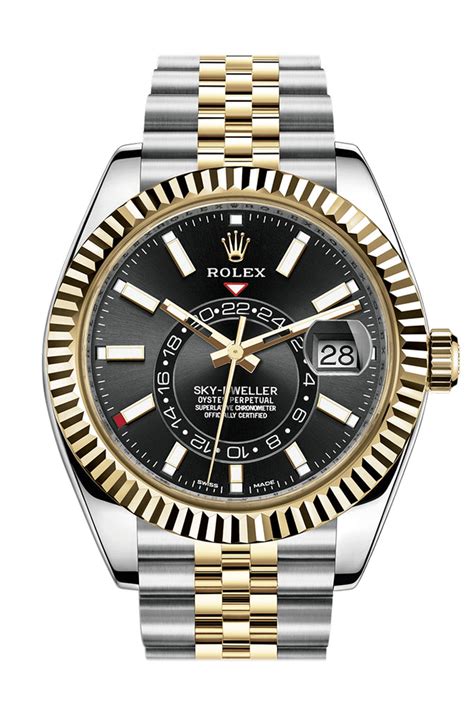 rolex sky dweller 18k.